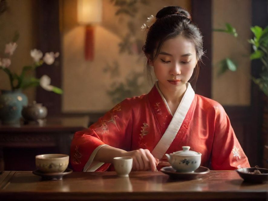 广州白云喝茶场所茶艺表演场景