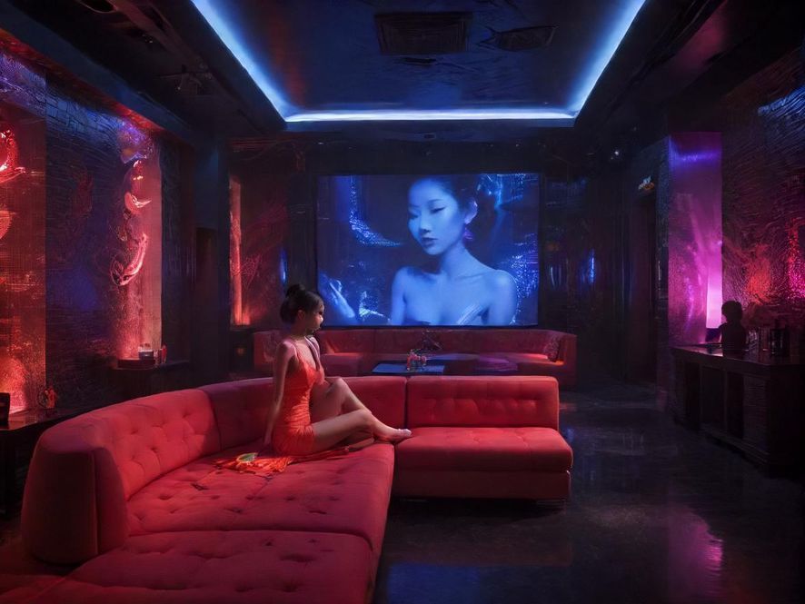 广州夜场会所休息区环境