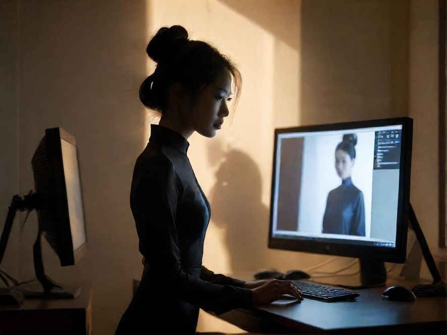 在电脑前认真研究广州犬马之家电脑版