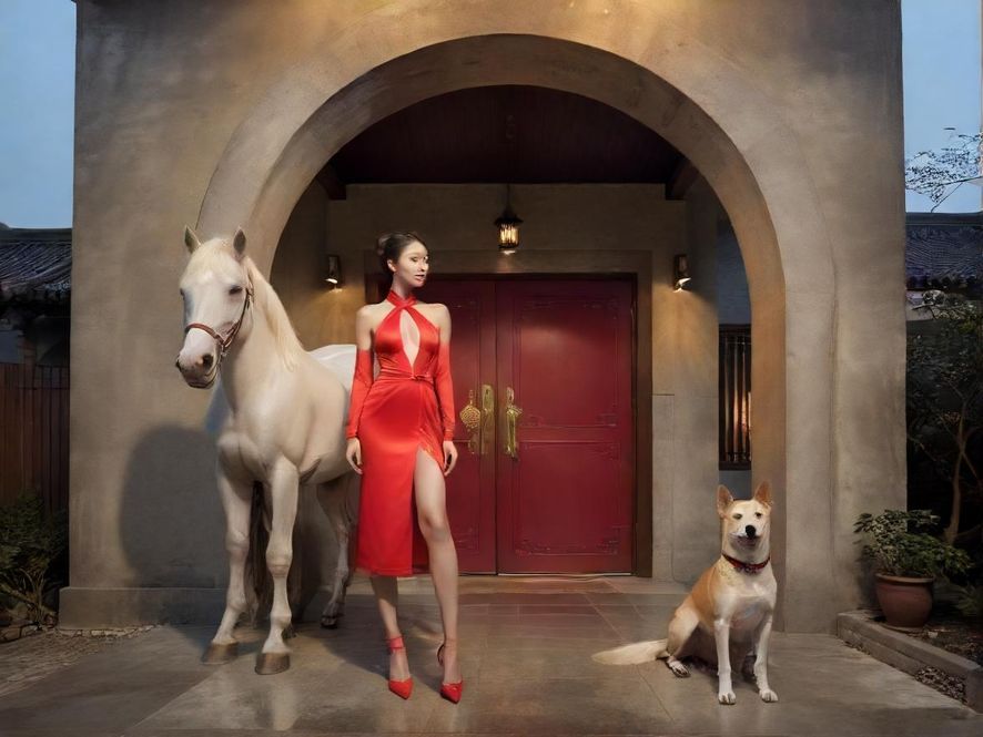 广东犬马之家新入口的外观设计