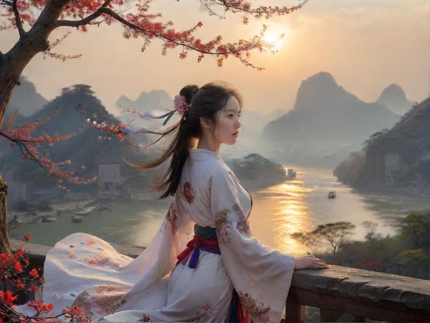 一位女性在温馨的咖啡馆里与人进行亲切交流的特写,侧面构图,柔和的光线打在她身上,营造出轻松愉快的氛围。