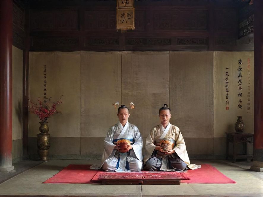 一群年轻人在城市街头欢声笑语,充满活力