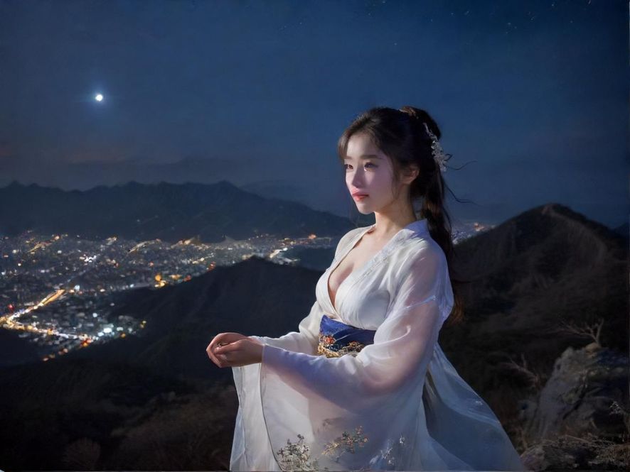 佛山夜生活繁华街区夜景