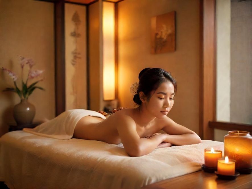 专业水疗按摩师在独立包间内提供温柔细致的按摩服务