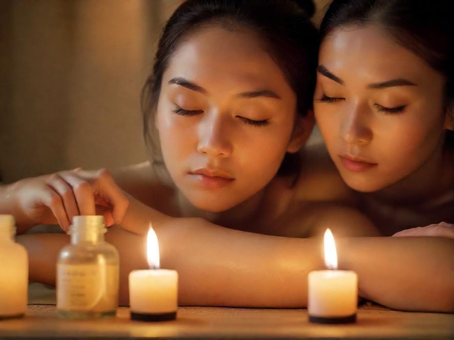 专业按摩师专注手法，为顾客提供舒缓按摩