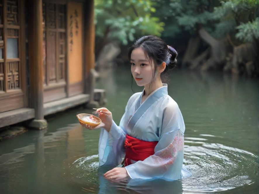 享受水疗放松身心的顾客