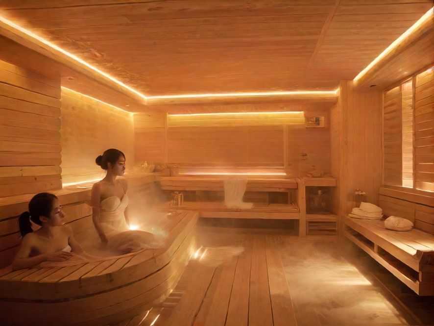 深圳豪华桑拿房，热气氤氲，提供极致放松体验