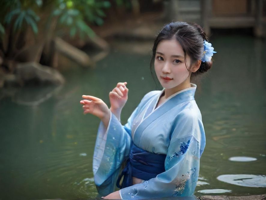 一位女性在高级水疗中心中享受放松时刻的背影,侧面特写,环境温馨舒适,展示出宁静与身心愉悦。