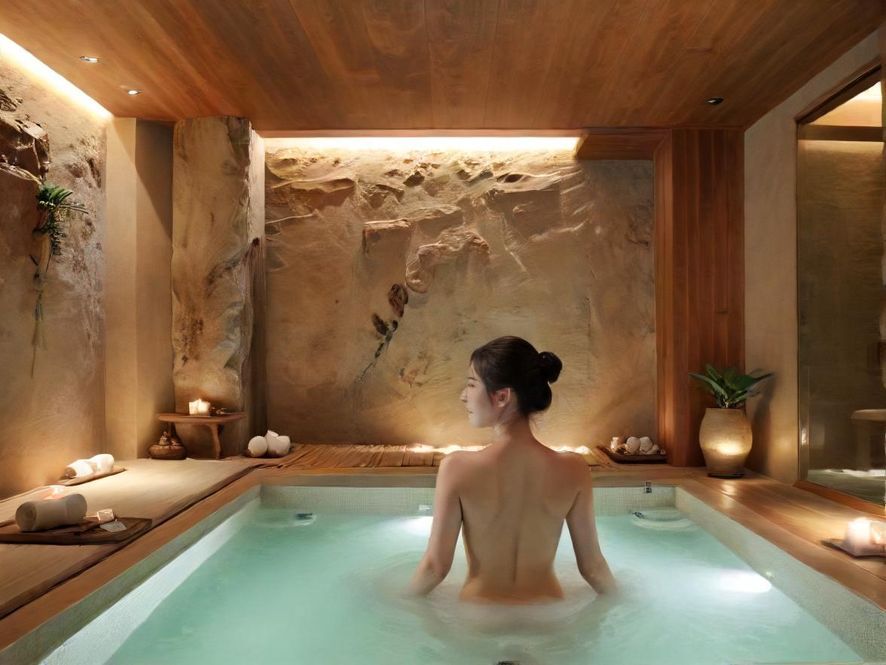 佛山桑拿养生SPA 仰视视角 奢华室内设计 东南亚风格